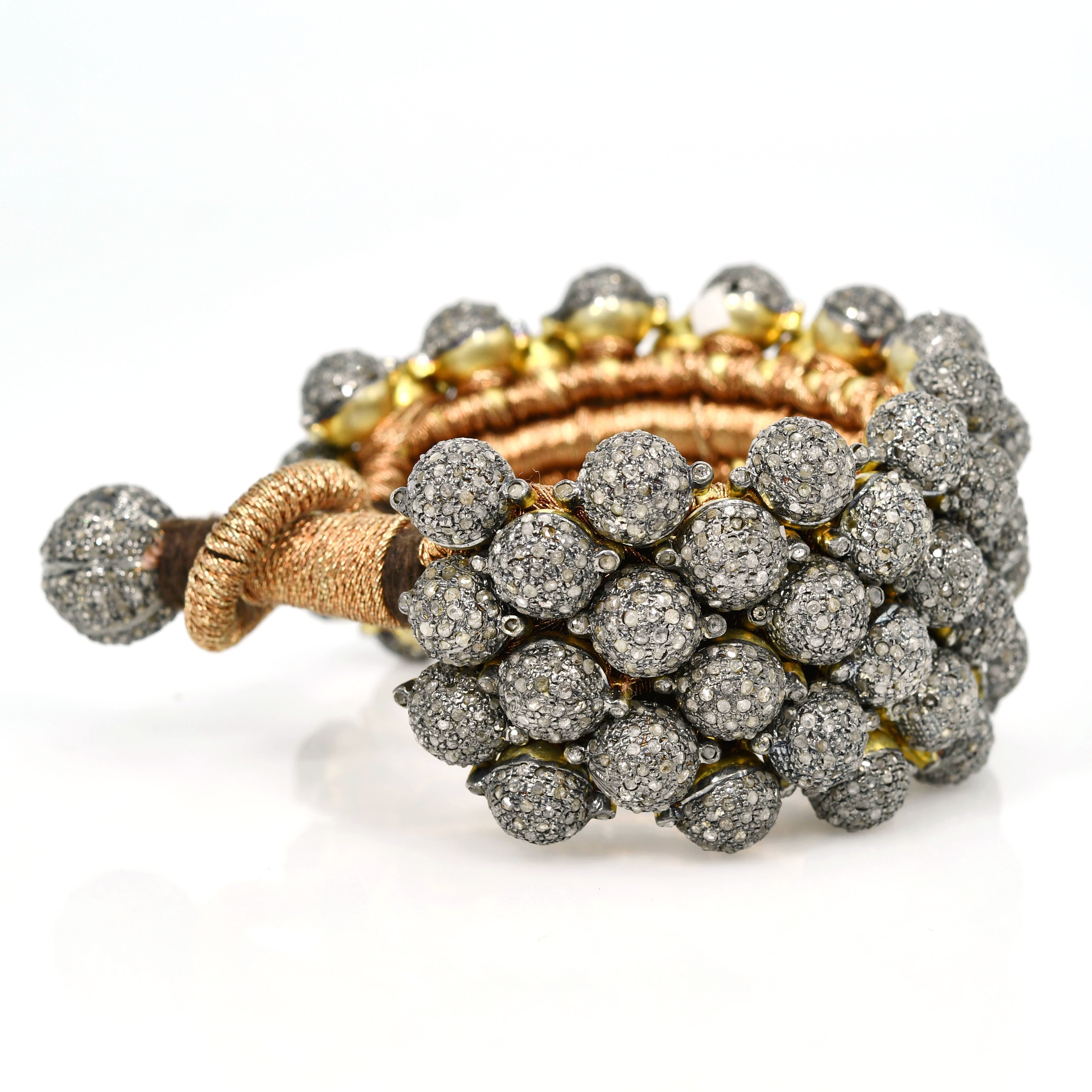 Royal Silver Diamond Bangle