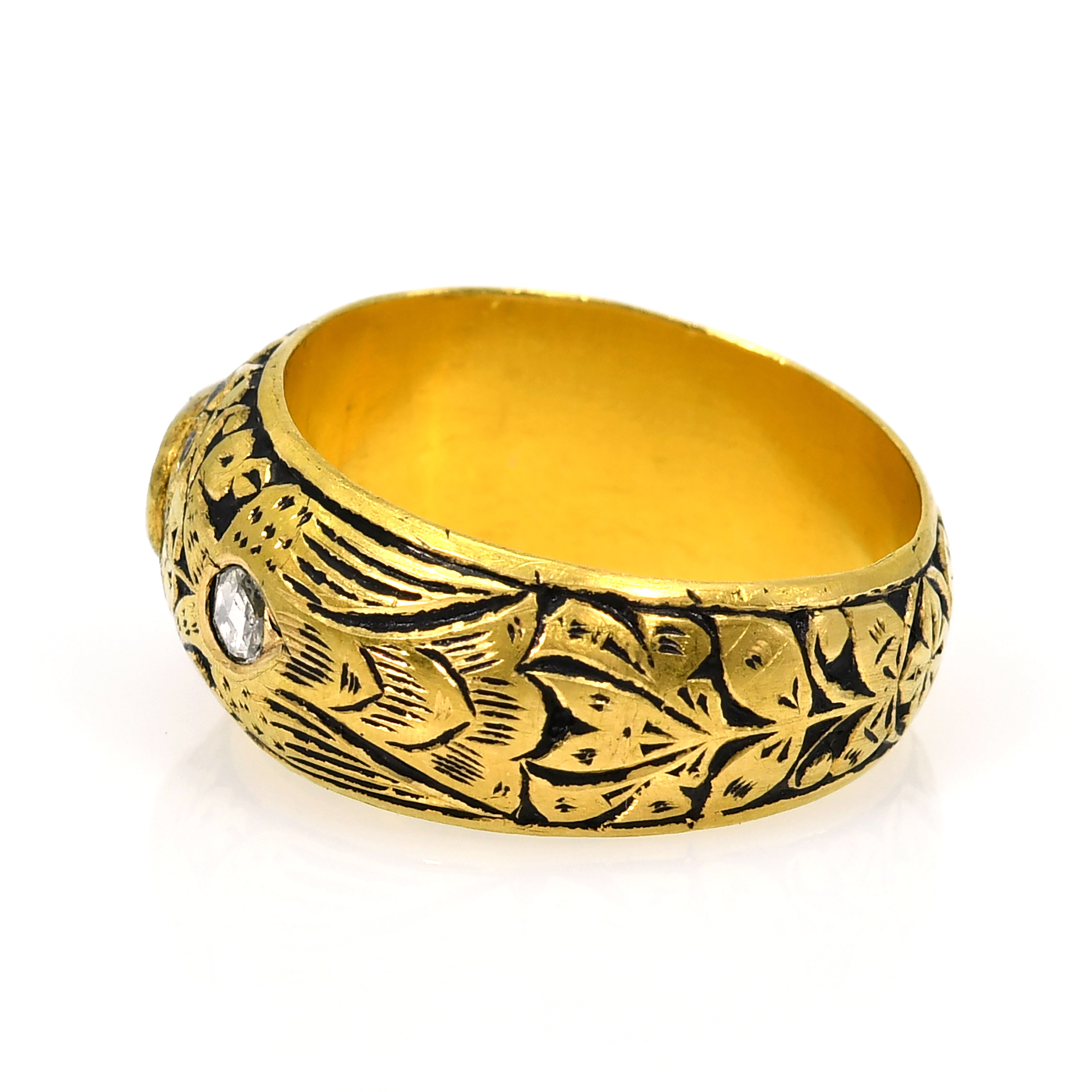 18k Gold Diamond Statement Ring