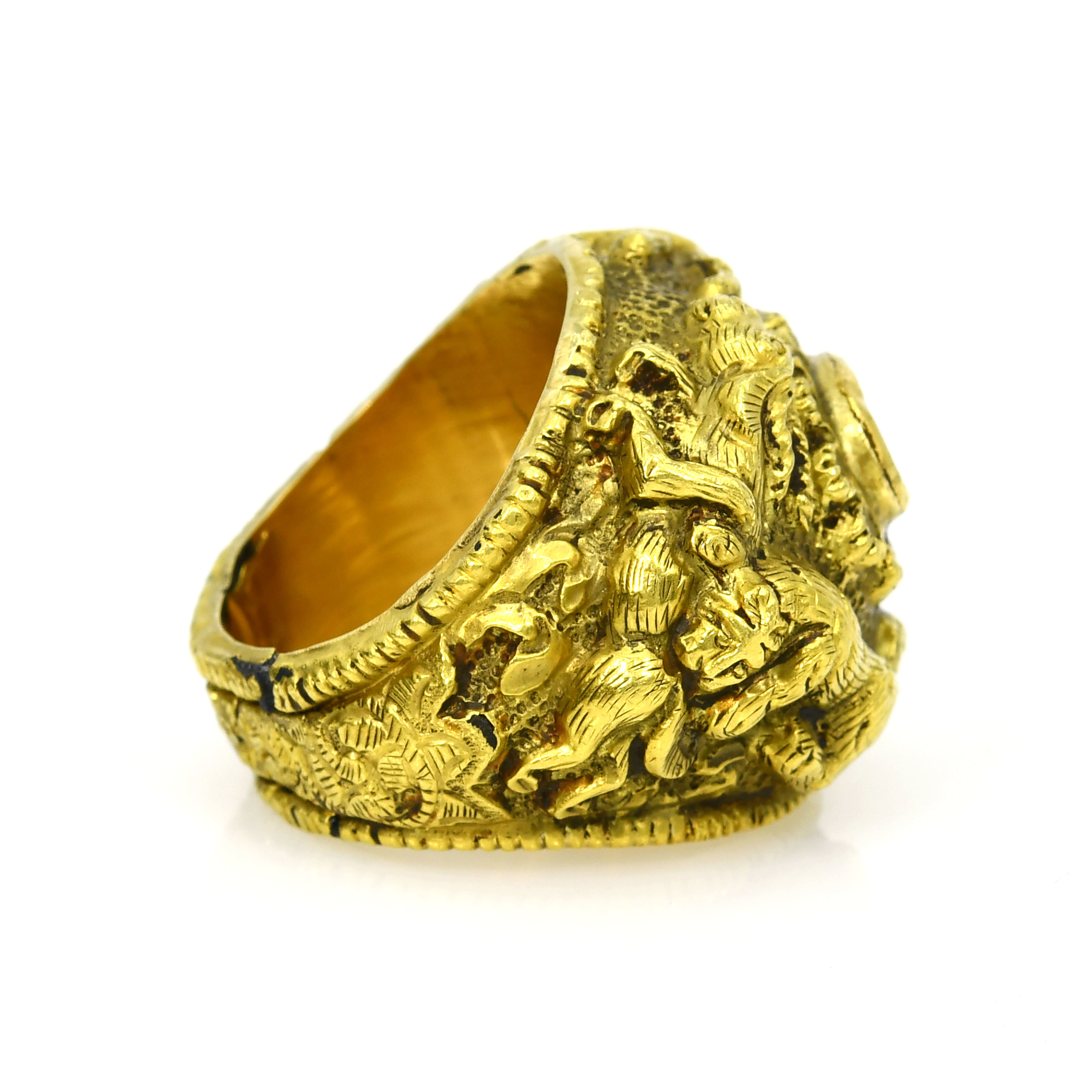 18k Gold Diamond Statement Ring