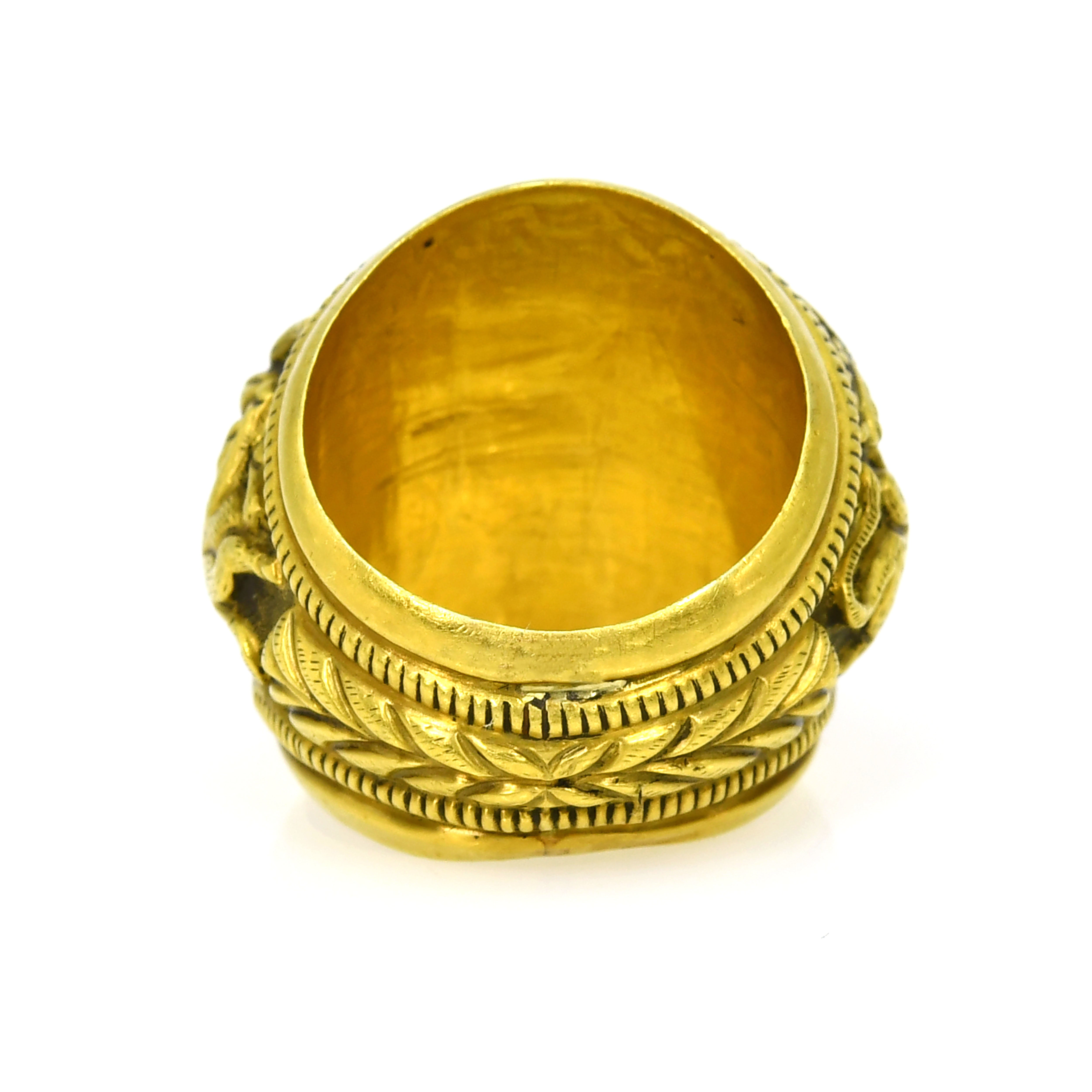 18k Gold Mandala Diamond Ring