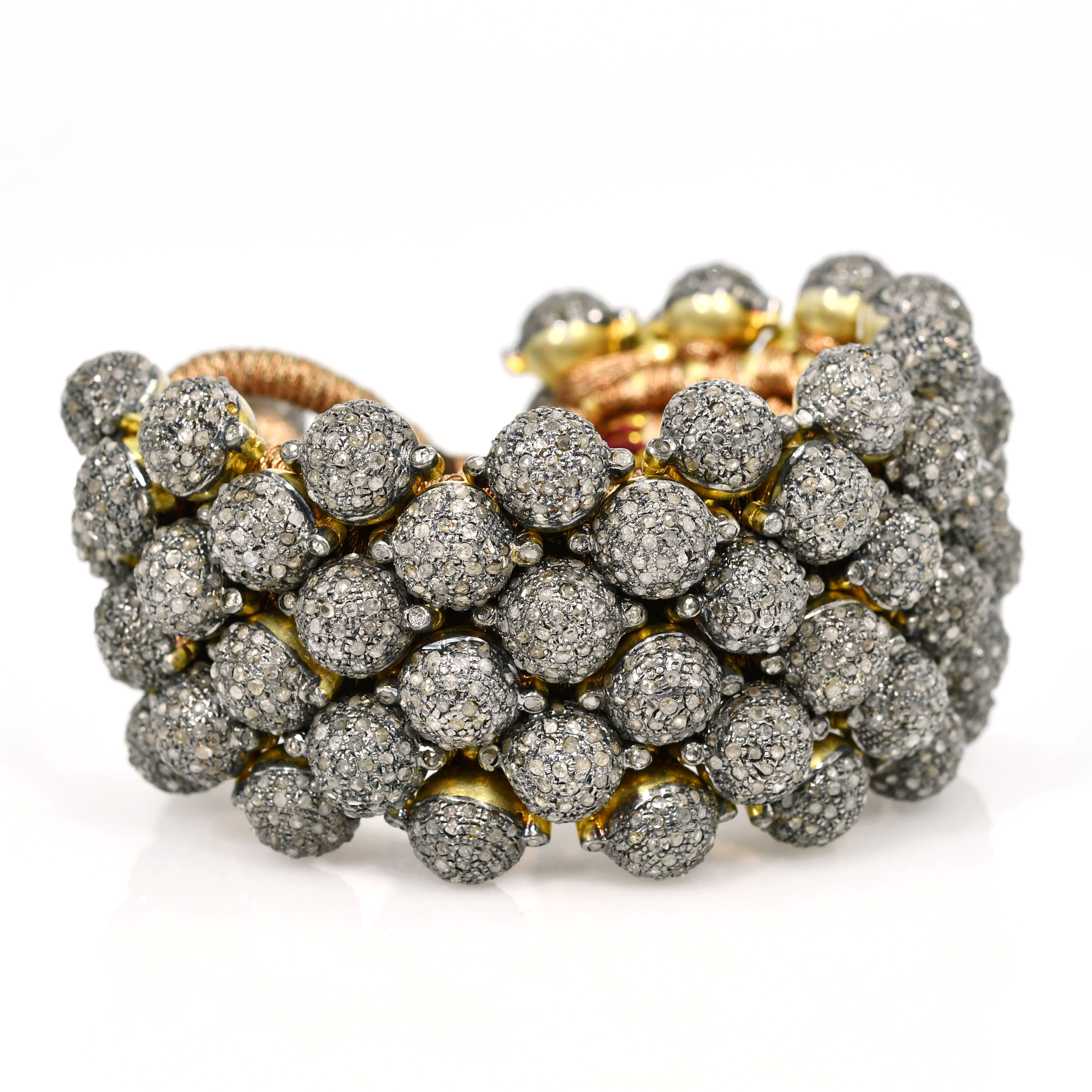 Royal Silver Diamond Bangle