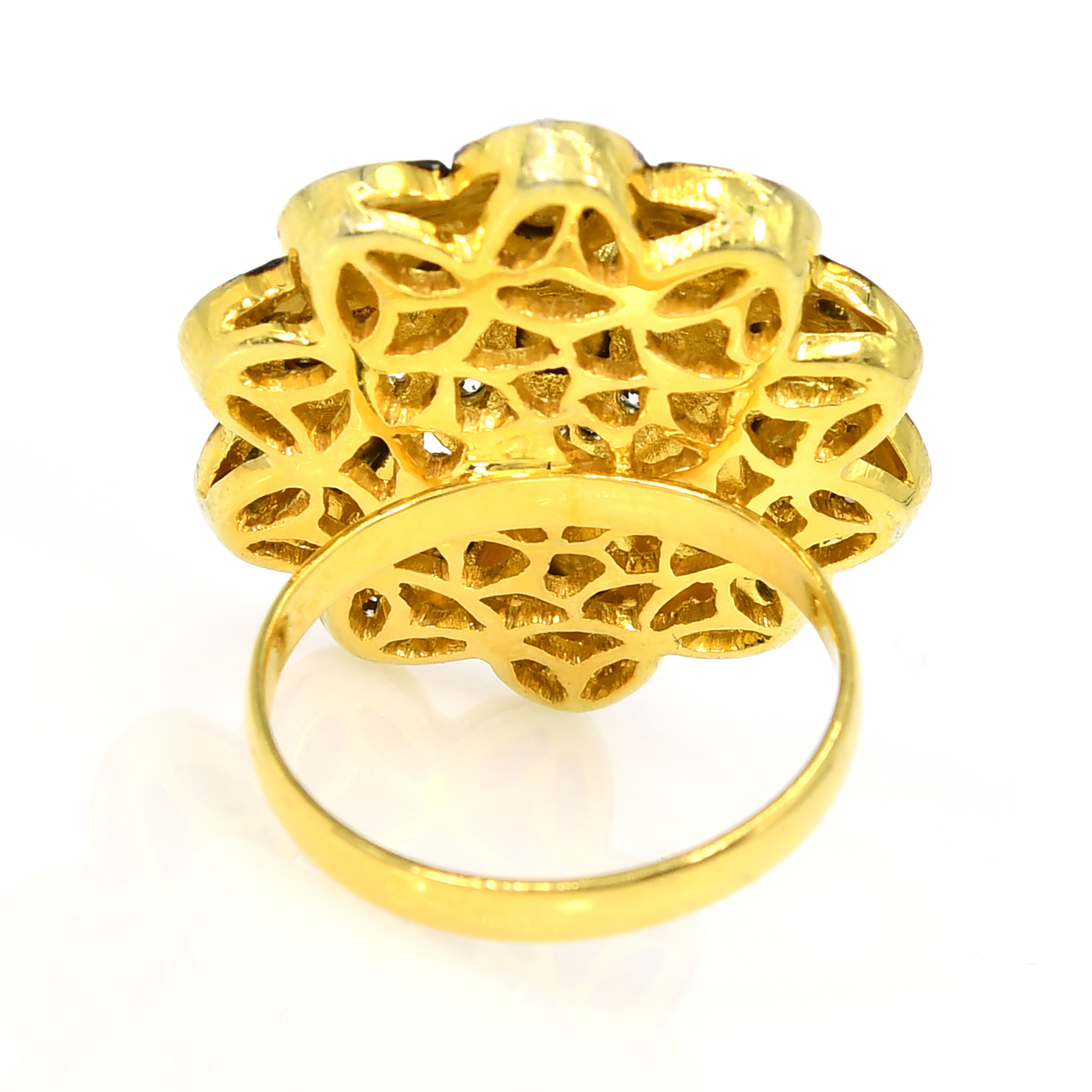Classic Round Diamond Ring - Yellow Gold & Silver