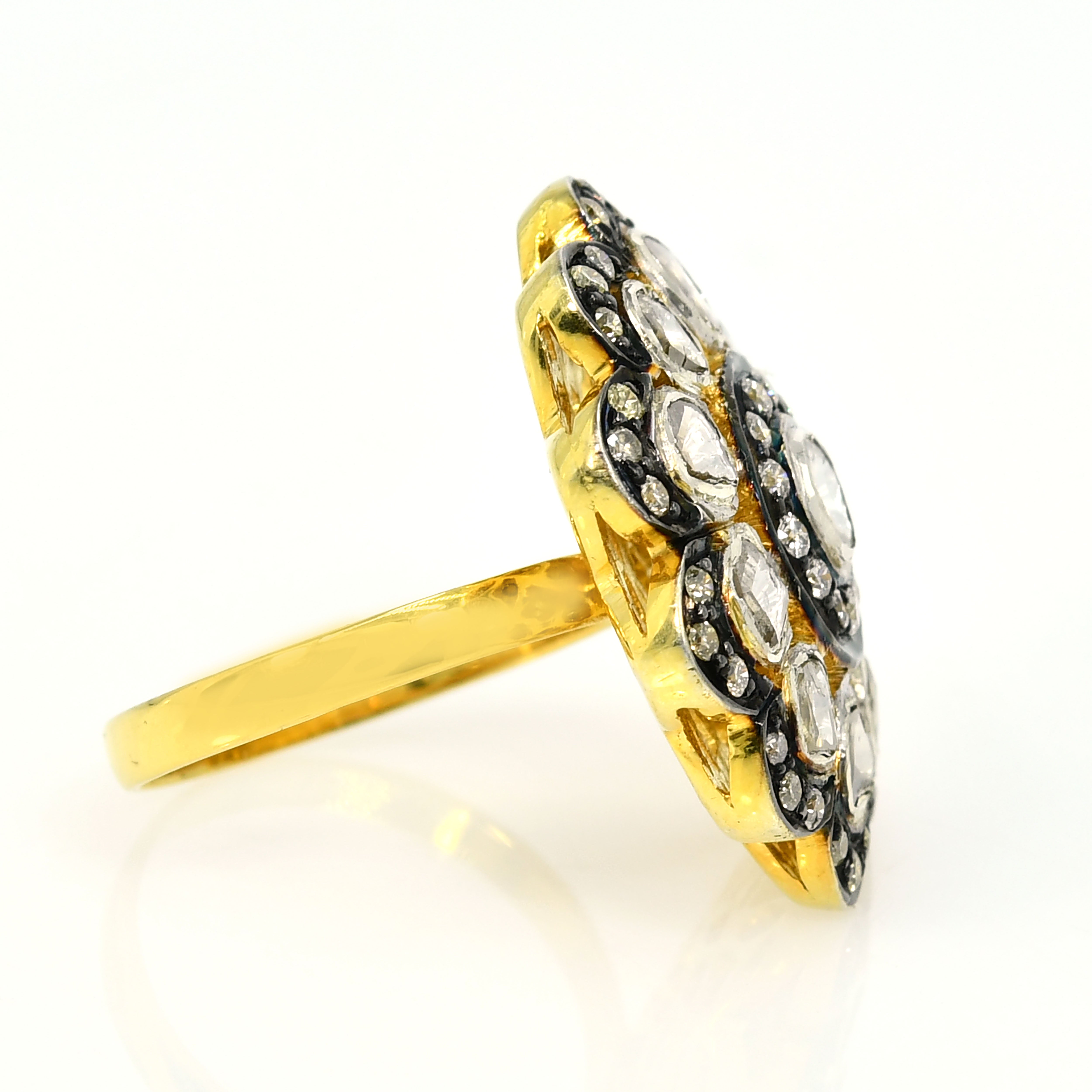 Classic Round Diamond Ring - Yellow Gold & Silver
