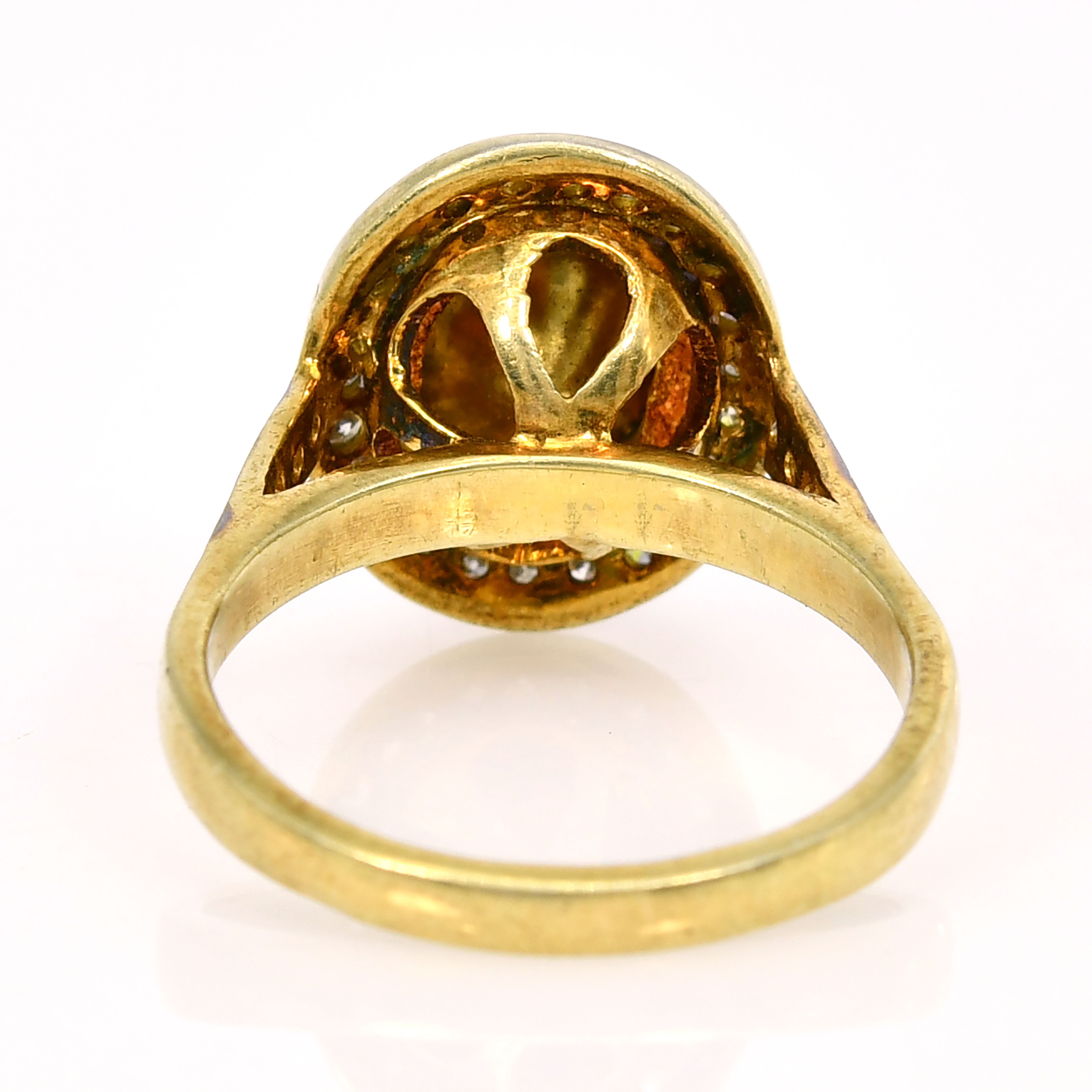 Decadence Solid Silver Handmade Ring with Fancy Shape Diamond