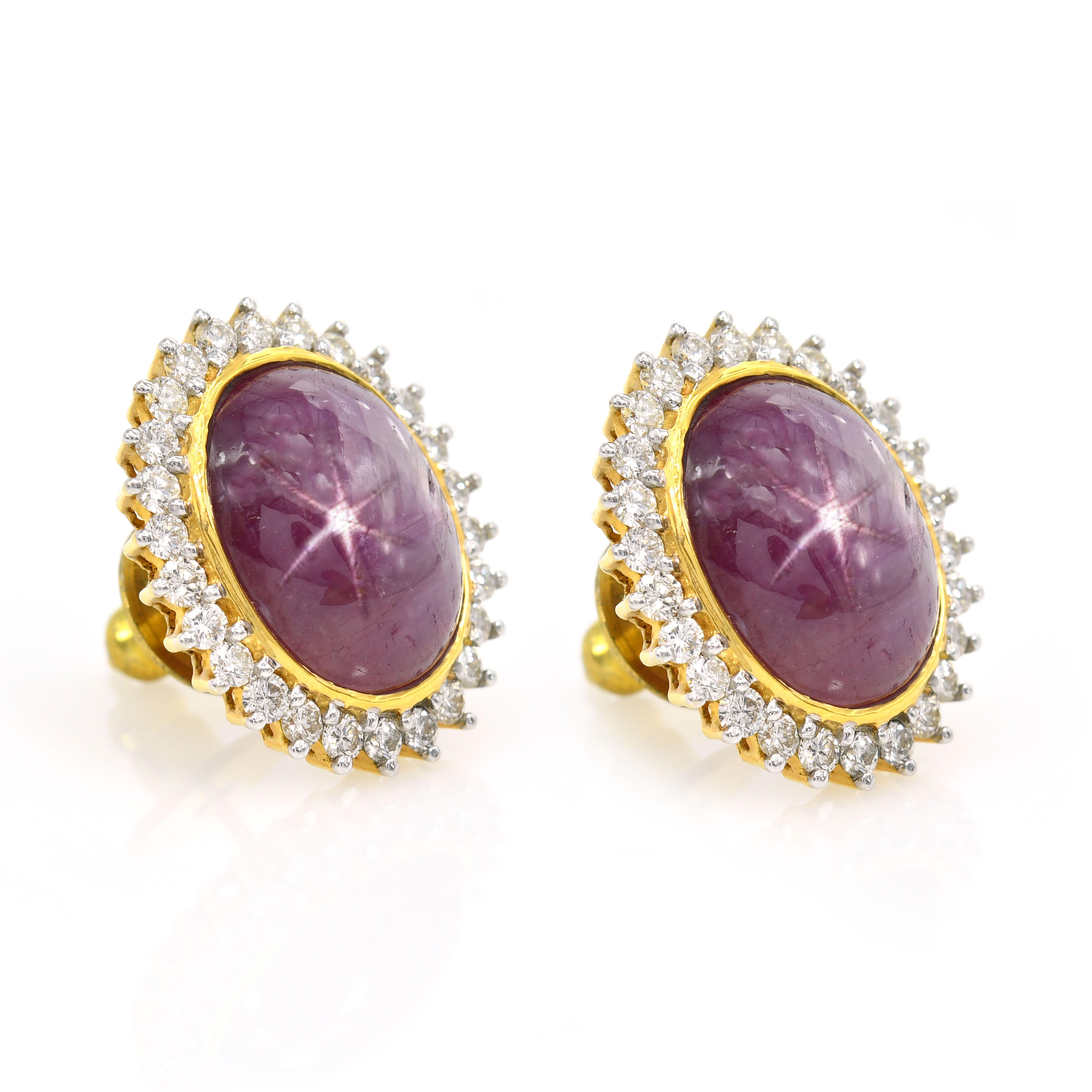 14k White Gold Ruby & Diamond Huggie Hoops Ñ Baguette/Tapered Cut